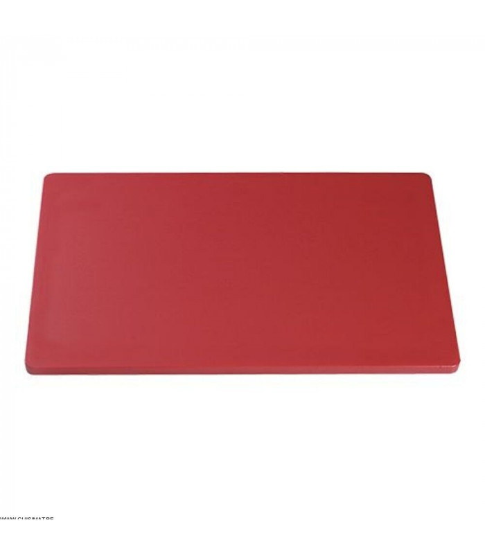 PLANCHE A DECOUPER ROUGE 60X33X4CM CATERCHEF dans PLANCHES A DECOUPER