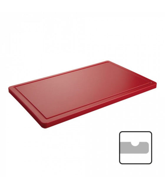 PLANCHE A DECOUPER ROUGE 60X35X2CM dans PLANCHES A DECOUPER