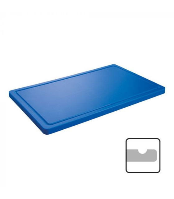 PLANCHE A DECOUPER BLEUE 60X35X2CM CATERCHEF dans PLANCHES A DECOUPER