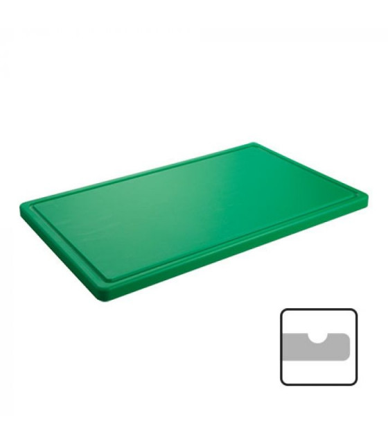 PLANCHE A DECOUPER VERTE 60X33X4CM CATERCHEF dans PLANCHES A DECOUPER