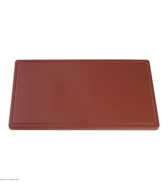 PLANCHE A DECOUPER BRUNE 50X30X4CM CATERCHEF dans PLANCHES A DECOUPER