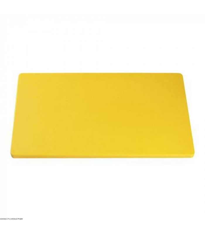 PLANCHE A DECOUPER JAUNE 40X25X2CM CATERCHEF dans PLANCHES A DECOUPER