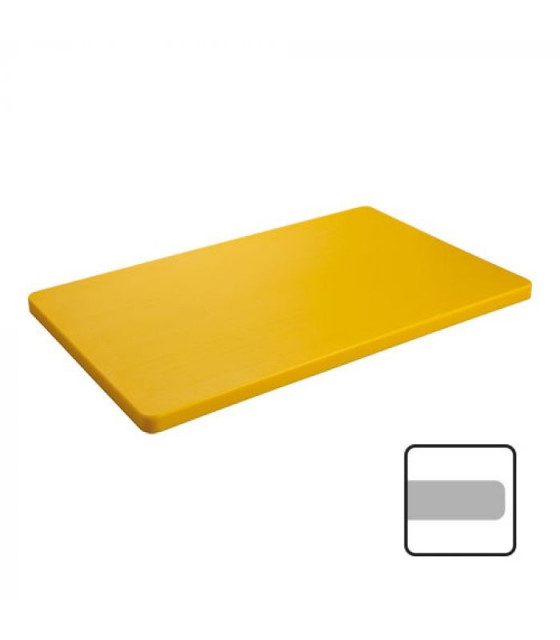 PLANCHE A DECOUPER JAUNE 40X25X2CM CATERCHEF dans PLANCHES A DECOUPER