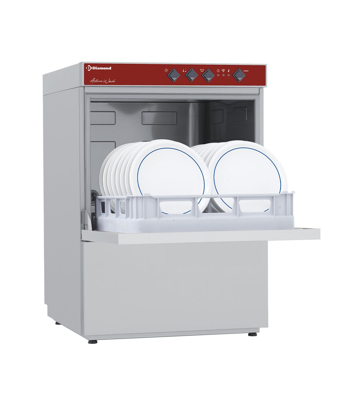 LAVE-VAISSELLE PANIER 500X500MM + POMPE VIDANGE DIAMOND dans LAVE VAISSELLE FRONTAL