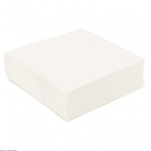 SERVIETTES COCKTAIL BLANCHES DOUBLE POINT 20X20CM 100 PIECES dans SERVIETTES