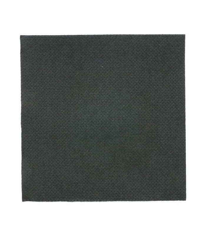 SERVIETTES COCKTAIL NOIRES DOUBLE POINT 20X20CM 2400 PIECES dans SERVIETTES