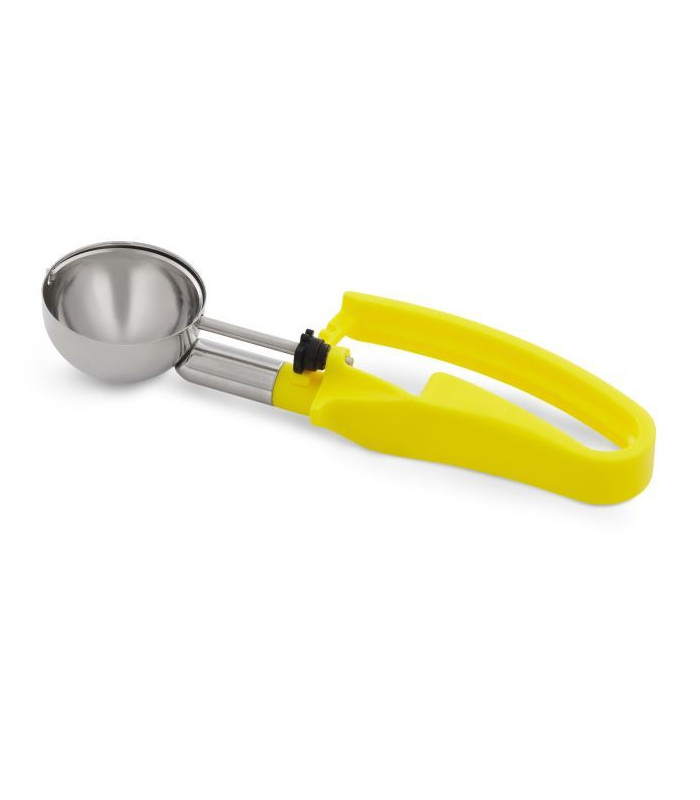 CUILLERE A GLACE A PRESSION JAUNE Ø5.2CM - 53ML PUJADAS dans PORTIONNEUSES GLACE