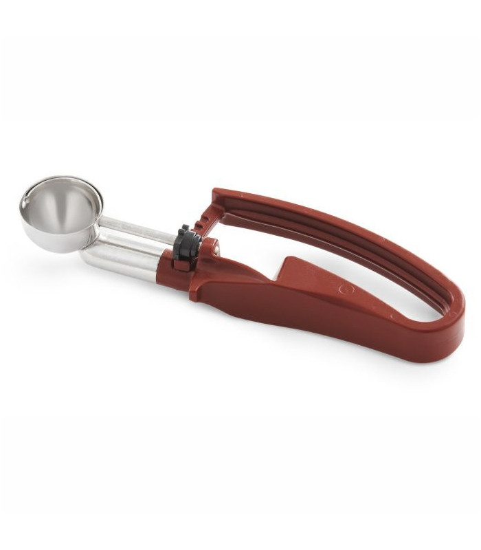 CUILLERE A GLACE A PRESSION ROUGE Ø4.8CM - 45ML PUJADAS dans PORTIONNEUSES GLACE