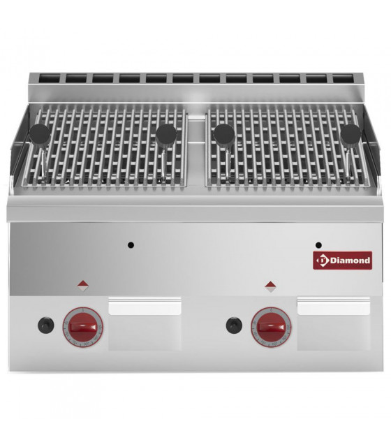 GRILL PIERRE DE LAVE GAZ, GRILLE FONTE TOP PRO 600 DIAMOND dans PIERRES DE LAVE