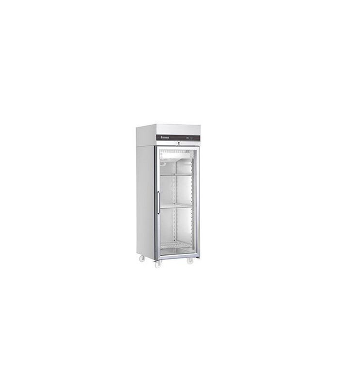 ARMOIRE FROIDE GN2/1 - FROID VENTILE -2 +8°C - 654 L - 1 PORTE VITREE dans FRIGOS INOX