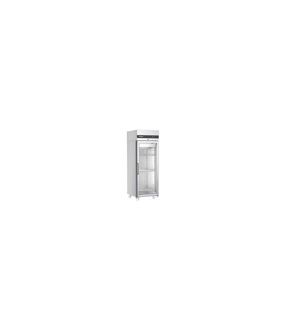 ARMOIRE FROIDE GN2/1 - FROID VENTILE -2 +8°C - 654 L - 1 PORTE VITREE dans FRIGOS INOX