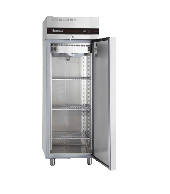 ARMOIRE FROIDE GN2/1 - FROID VENTILE -10° A -22°C - 654 L - 1 PORTE PLEINE - INOMAK dans CONSERVATEUR INOX