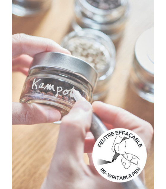 SET DE 3 FIOLES VIDES MAESTRO PEUGEOT dans SEL ET POIVRE