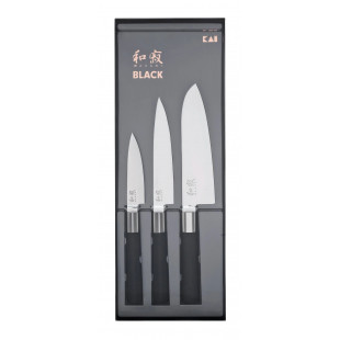 SET DE 3 COUTEAUX WASABI BLACK KAI dans KAI