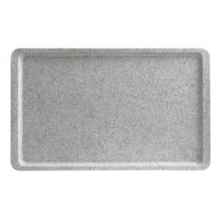 PLATEAU 26.5X32.5CM GRIS MOUCHETE GN1/2 CAMBRO dans PRESENTATION DE COMPTOIR