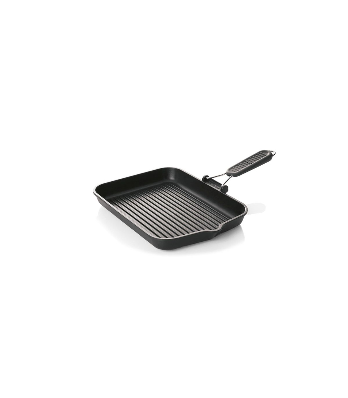 POELE GRILL MANCHE RABATTABLE 33*26CM dans POELES EN FER NOIR