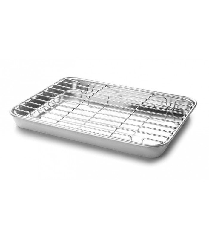 PLAT A DRESSER AVEC GRILLE INOX 21.5X15X2CM LACOR dans PLAQUE DE CUISSON