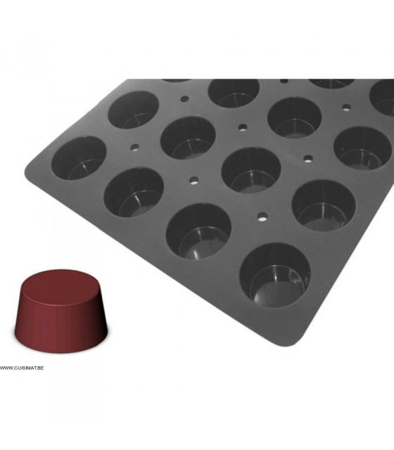 MOULFLEX PRO- MINI-MUFFINS GN1/1  DE BUYER ø6,8x3,5 cm dans MOULES PATISSERIES
