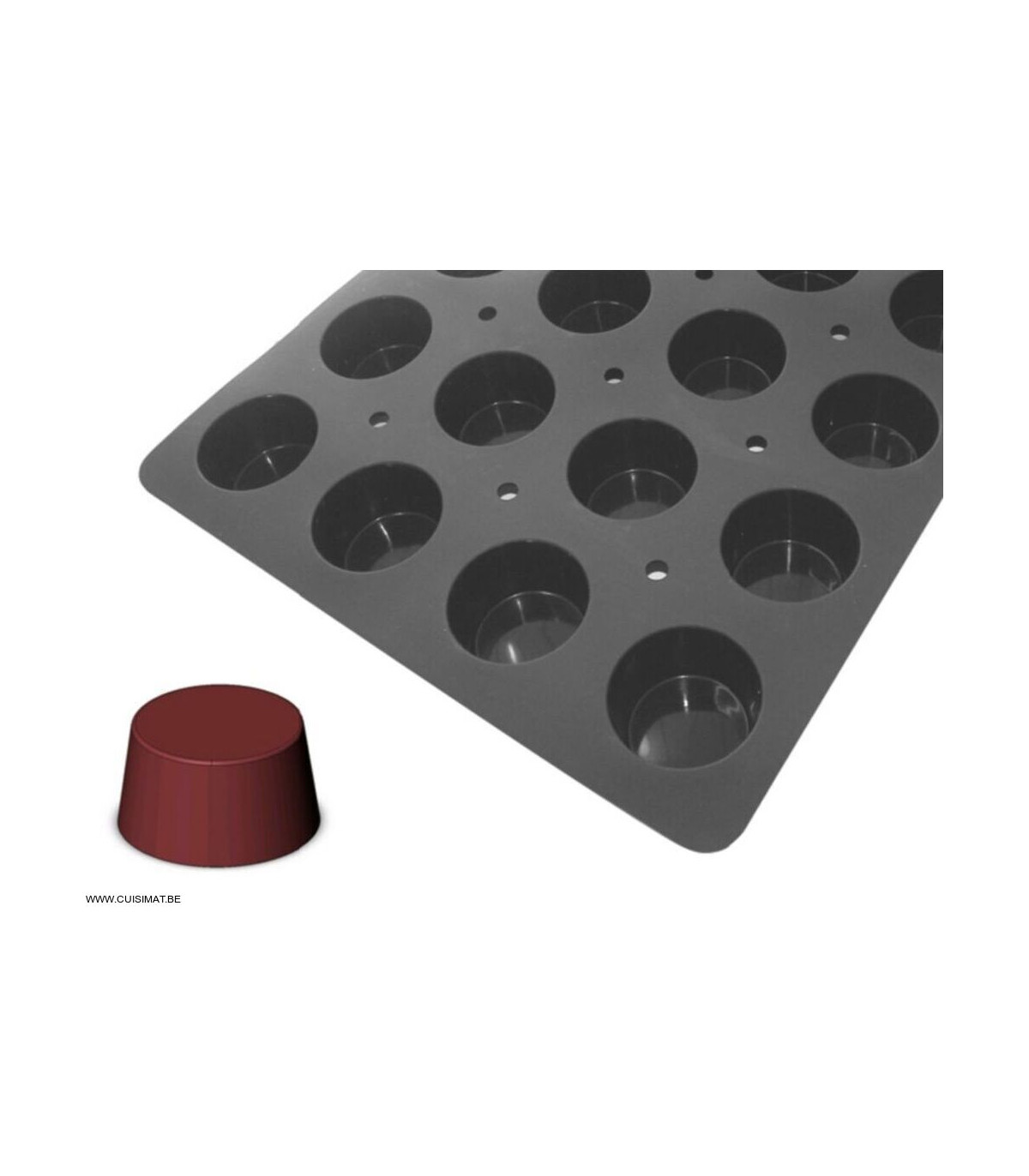 MOULFLEX PRO- MINI-MUFFINS GN1/1  DE BUYER ø6,8x3,5 cm dans MOULES PATISSERIES