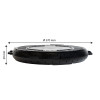 BOITE A PIZZA RONDE REUTILISABLE NOIRE - LOT DE 10 dans USTENSILES POUR PIZZA