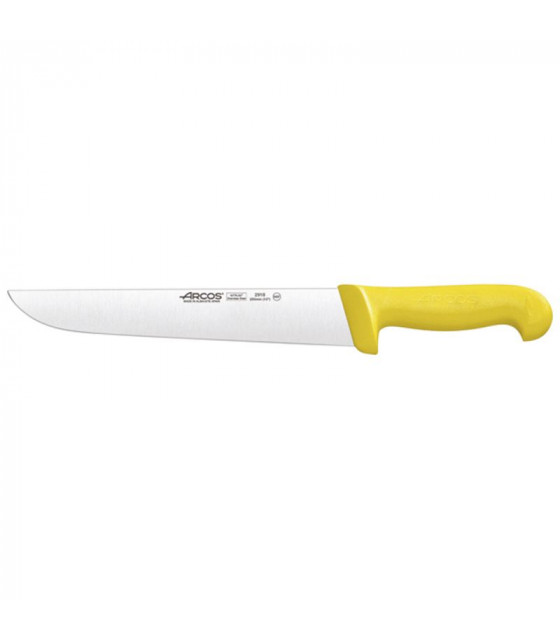 COUTEAU BOUCHER 25CM JAUNE ARCOS dans ARCOS