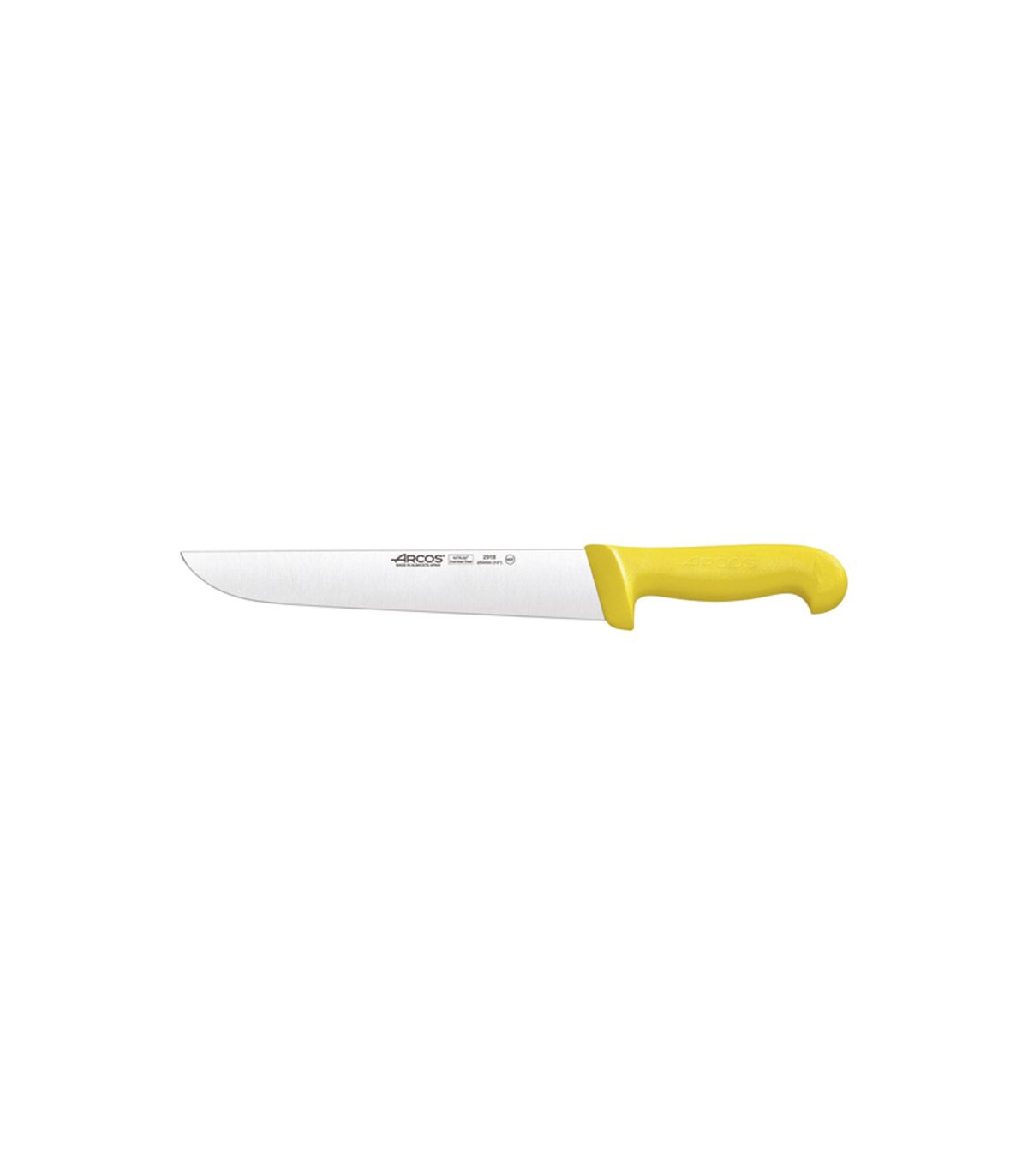 COUTEAU BOUCHER 25CM JAUNE ARCOS dans ARCOS