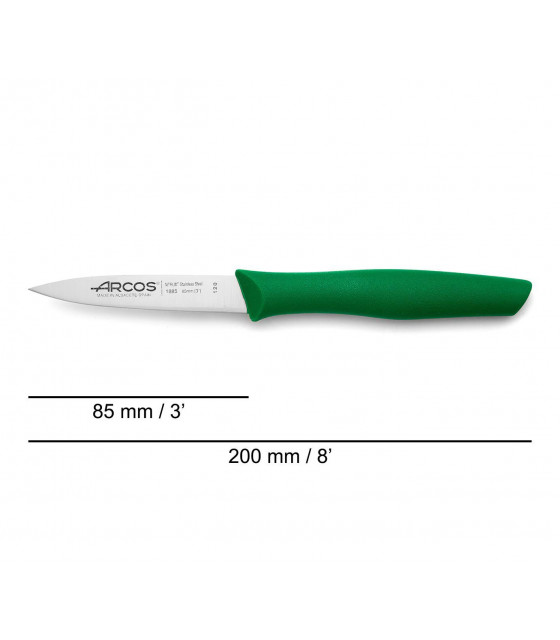 COUTEAU OFFICE 8.5CM VERT ARCOS dans ARCOS