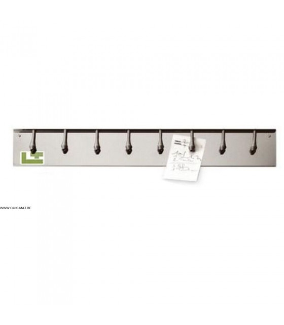 PINCE PORTE-FICHES LT 62.5CM INOX 8 PINCES dans PORTE FICHES