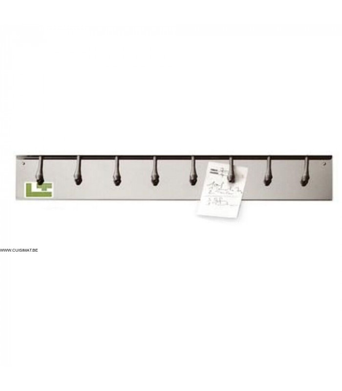 PINCE PORTE-FICHES LT 62.5CM INOX 8 PINCES dans PORTE FICHES