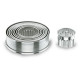 BOITETE 9 DECOUPOIRS RONDS CANNELES INOX Ø3 A 10CM LACOR