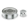 BOITE 9 DECOUPOIRS RONDS CANNELES INOX Ø3 A 10CM LACOR dans BOITES A DECOUPOIRS
