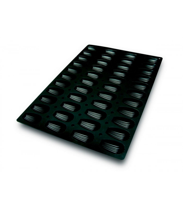 MOULE SILICONE 60X40CM MADELEINE 44 EMPREINTES LACOR dans MOULES PATISSERIES