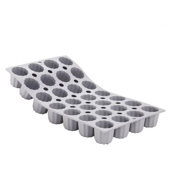 ELASTOMOULE MINI CANNELE 28 EMPREINTES DE  BUYER dans MOULES PATISSERIES