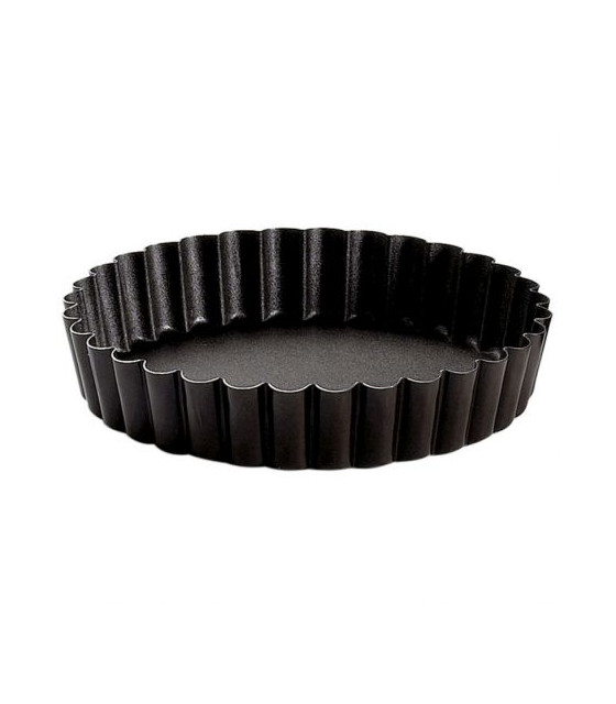 TARTELETTE RONDE CANNELEE - ANTIADHERENTE - FOND FIXE - Ø90/75MM H15MM GOBEL dans MOULES PATISSERIES