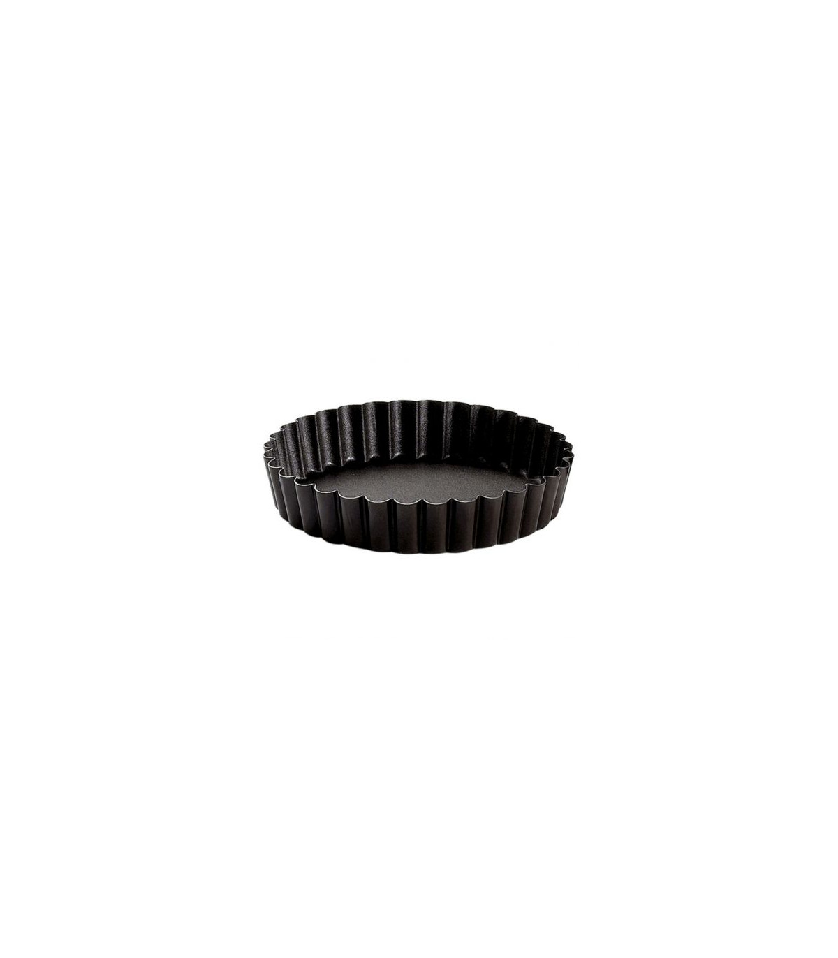 TARTELETTE RONDE CANNELEE - ANTIADHERENTE - FOND FIXE - Ø90/75MM H15MM GOBEL dans MOULES PATISSERIES