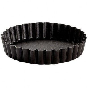 TARTELETTE RONDE CANNELEE - ANTIADHERENTE - FOND FIXE - Ø90/75MM H15MM GOBEL dans MOULES PATISSERIES