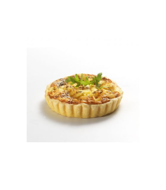 TARTELETTE RONDE CANNELEE - ANTIADHERENTE - FOND MOBILE - Ø100/85MM H18MM GOBEL dans MOULES PATISSERIES