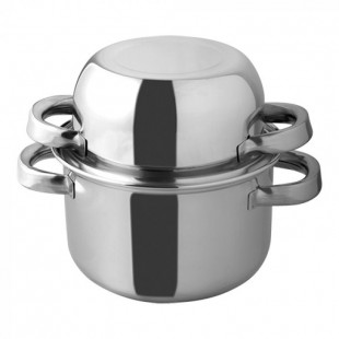 CASSEROLE A MOULES INOX Ø22CM CUISIMAT dans CASSEROLES