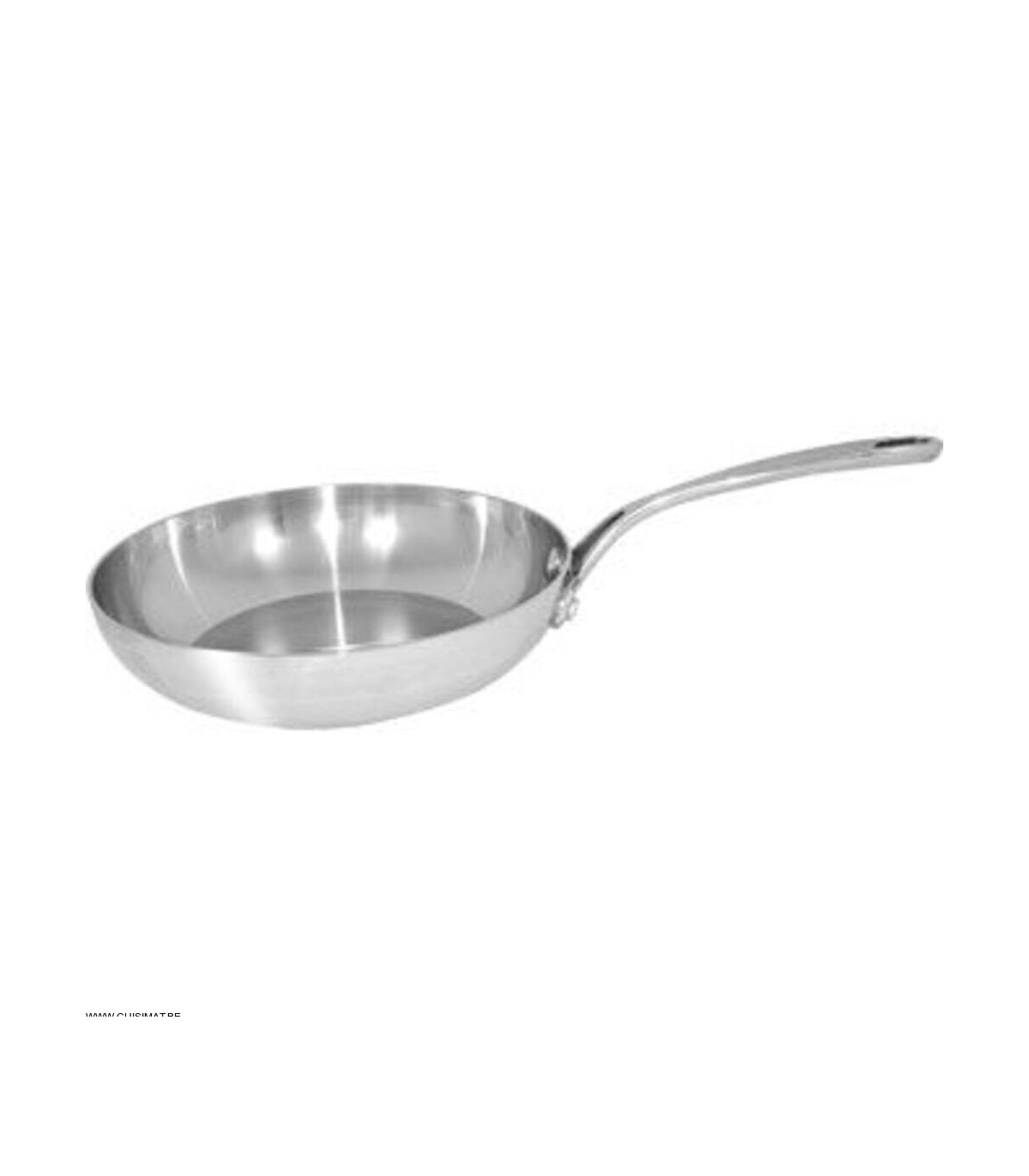 POELE INOX TRIPLE EPAISSEUR Ø28CM VOGUE dans POELES