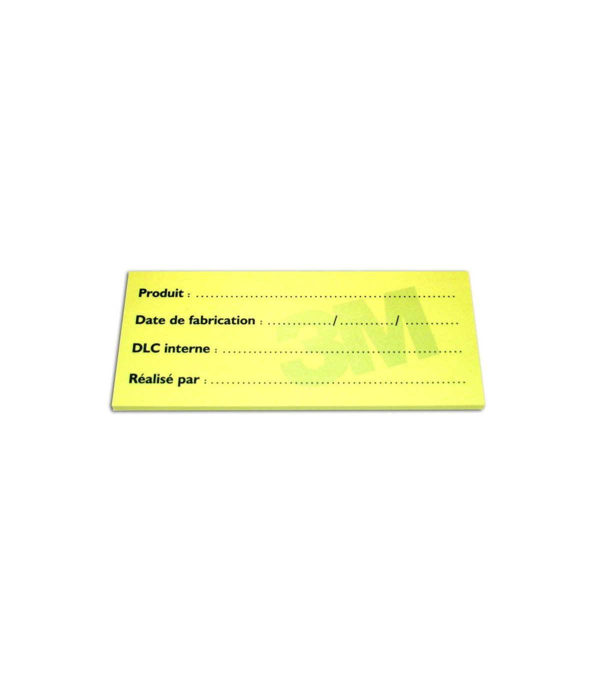 NOTE POST-IT DE TRACABILITE ALIMENTENTAIRE 50 FEUILLES 6 PIECES 3M dans ETIQUETTAGE