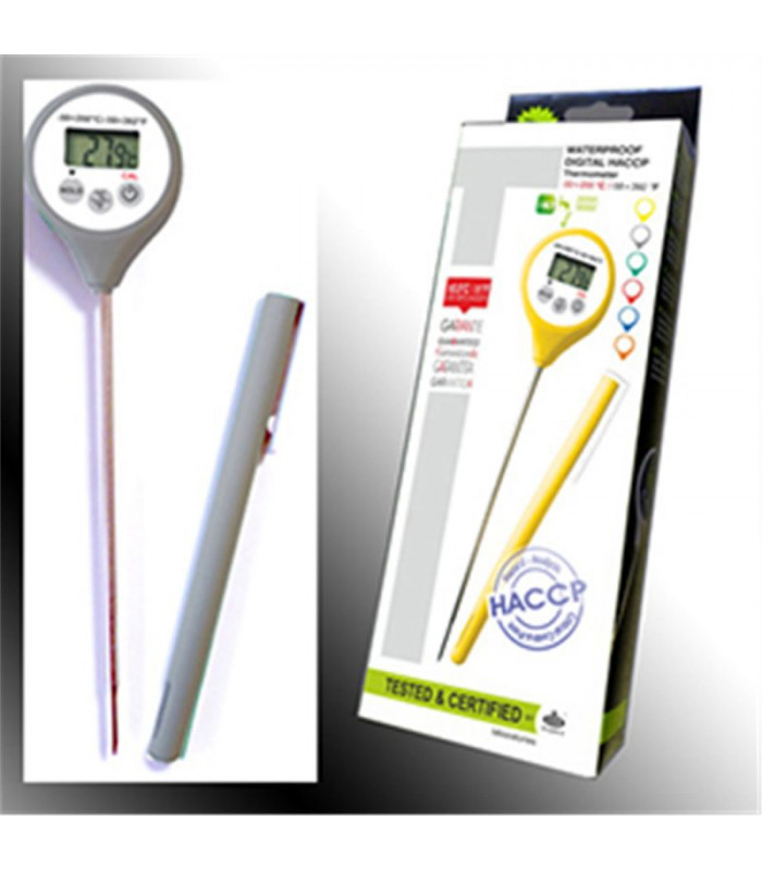 THERMOMETRE DIGITAL -50+200-C/-58+392-F : 0.1-C - SONDE INOX PERÇANTE 0 2.5X125 MM U IP67 dans THERMOMETRES