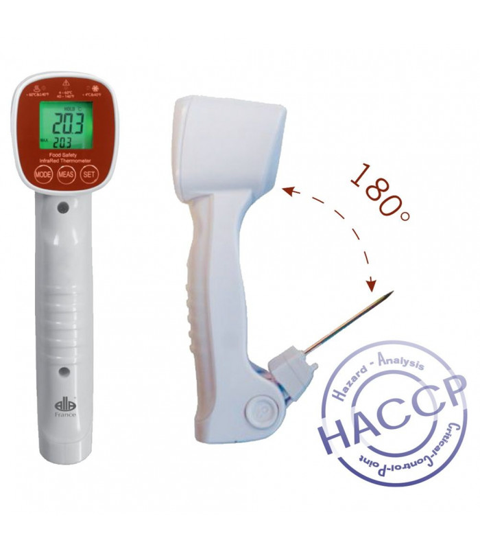 THERMOMETRE INFRAROUGE + SONDE DE -40°C A 200°C ALLA dans THERMOMETRES