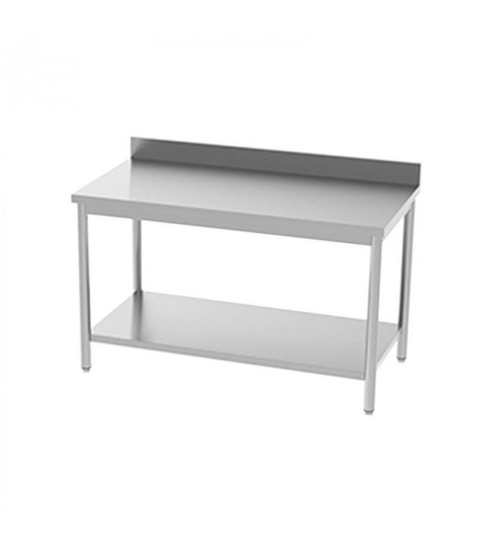 TABLE INOX 800X600MM + DOSSERET EN KIT SOUS-TABLETTE dans TABLES INOX