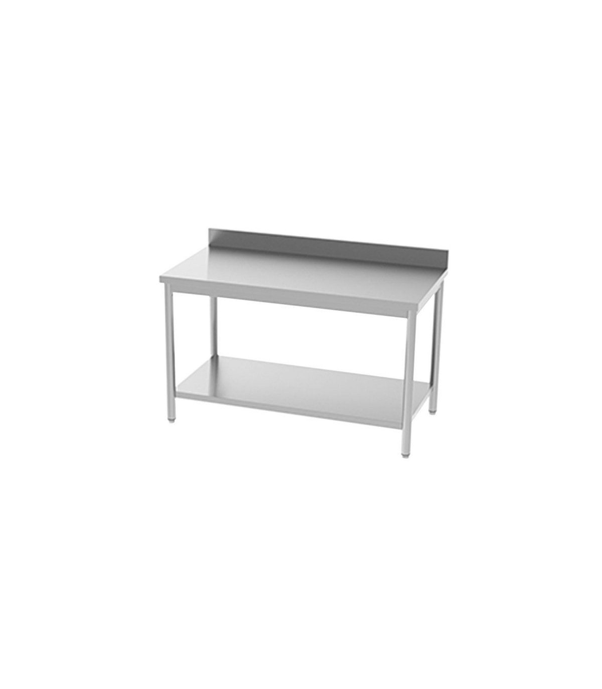 TABLE INOX 800X600MM + DOSSERET EN KIT SOUS-TABLETTE dans TABLES INOX