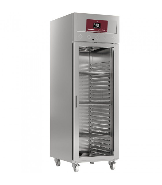 ARMOIRE POSITIVE 700LT 1 PORTE VITREE GN2/1 DIAMOND dans FRIGOS INOX