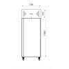 ARMOIRE FROIDE NEGATVE 1 PORTE 600X400 AMATIS dans CONSERVATEUR INOX