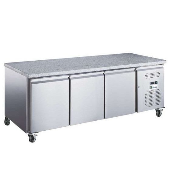 TABLE REFRIGEREE POSITIVE 3 PORTES 600X400 TOP GRANIT AMATIS dans TABLES REFRIGEREES