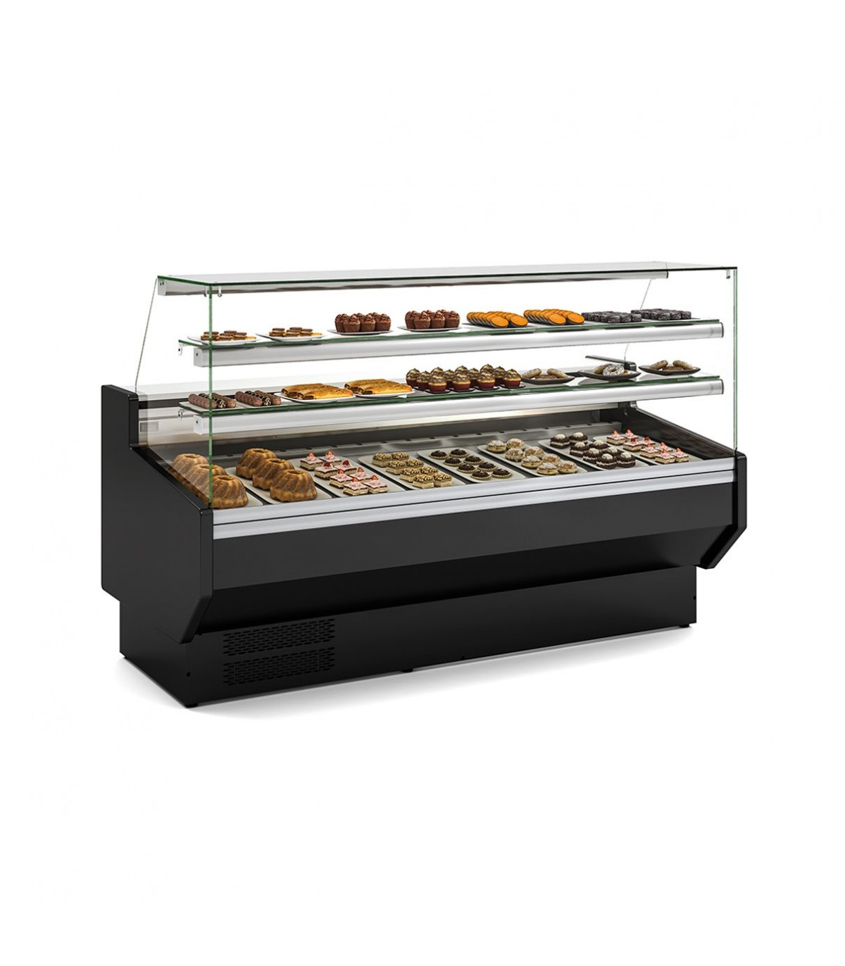 VITRINE HORIZONTALE PATISSIERE PROFONDEUR 940MM 2525CM dans COMPTOIR