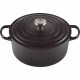 COCOTTE ROND NOIRE MAT Ø30CM LE CREUSET