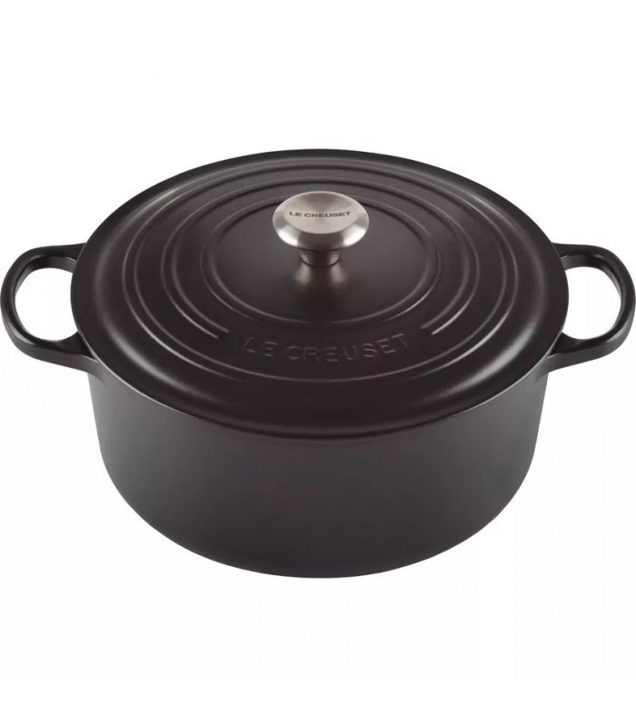 COCOTTE ROND NOIRE MAT Ø30CM LE CREUSET dans COCOTTES